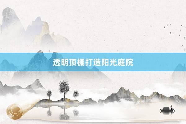 透明顶棚打造阳光庭院